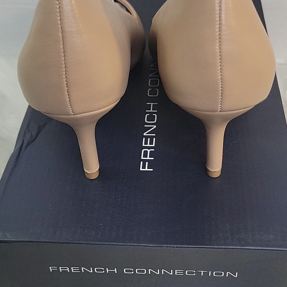 French Connection Nude Pointed-Toe‎ Pump Classic Work Heel Size 6 NWT